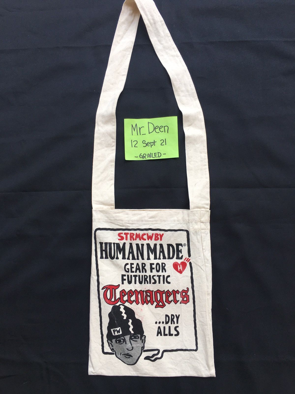 Human Made X Nigo X Pharrell Williams Tote Bag in White, Men's