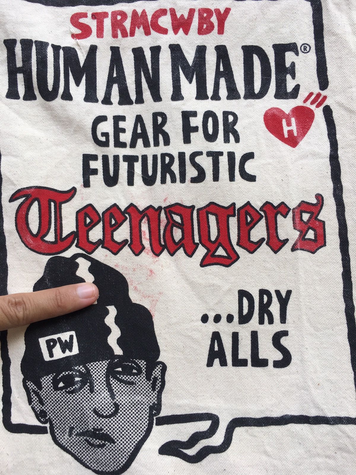 Human Made Rare Human Made x Nigo x Pharrell Williams Tote Bag Size ONE SIZE - 5 Thumbnail