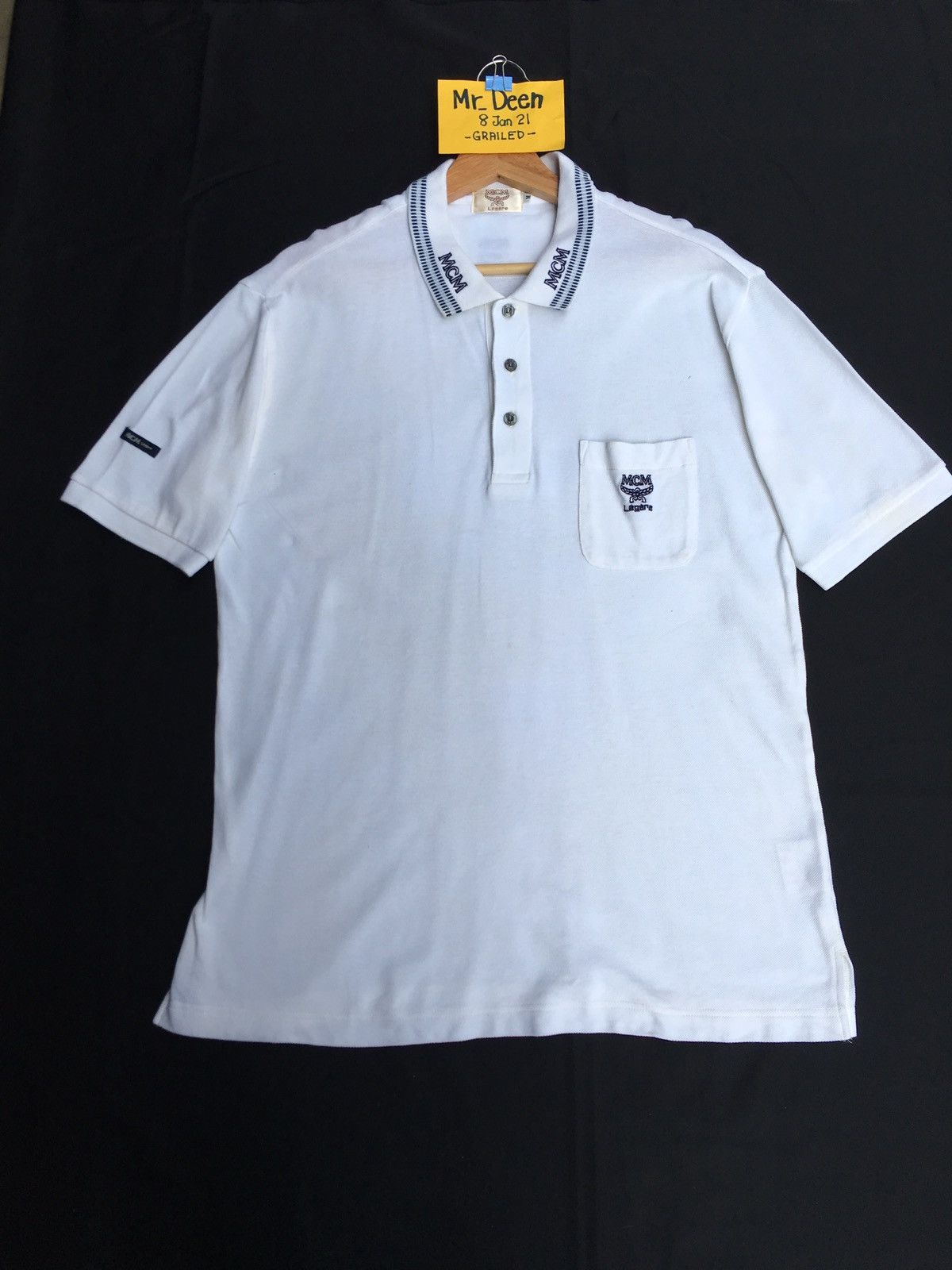 MCM Vintage MCM Legere White Polo Shirt Size US M / EU 48-50 / 2 - 2 Thumbnail