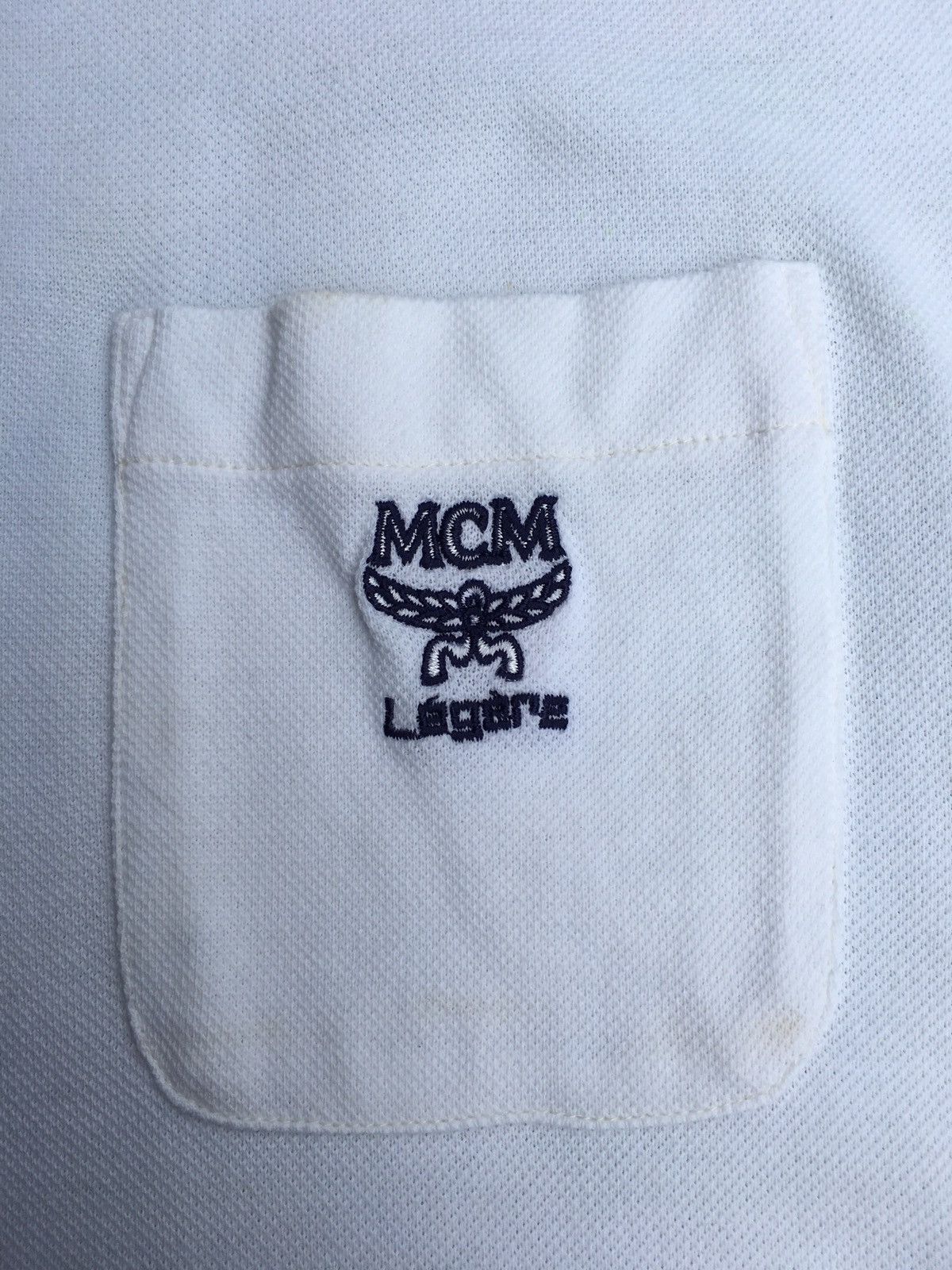MCM Vintage MCM Legere White Polo Shirt Size US M / EU 48-50 / 2 - 6 Thumbnail