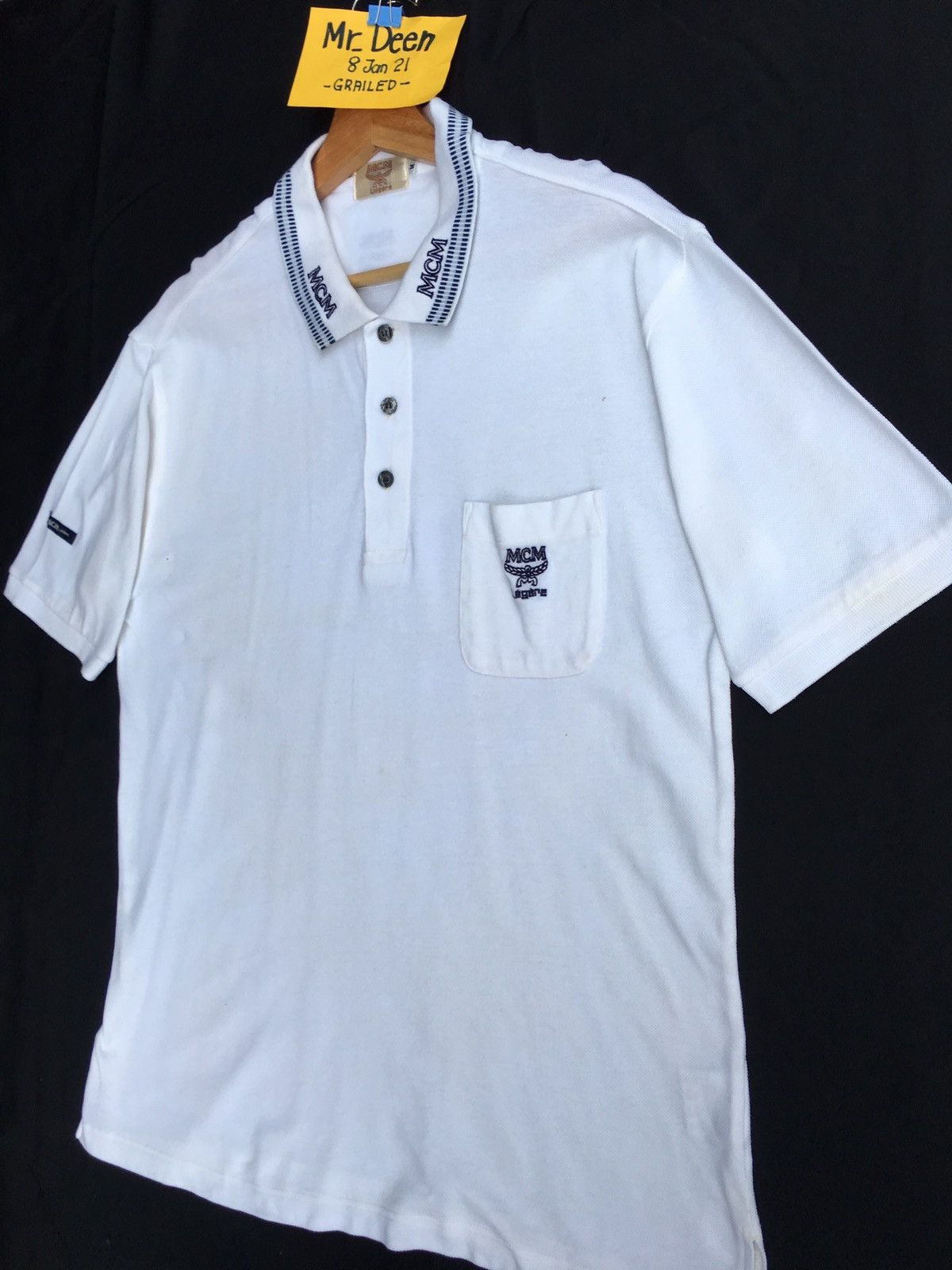 MCM Vintage MCM Legere White Polo Shirt Size US M / EU 48-50 / 2 - 4 Thumbnail