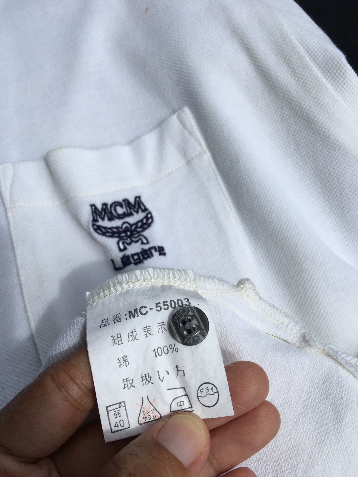 MCM Vintage MCM Legere White Polo Shirt Size US M / EU 48-50 / 2 - 15 Thumbnail