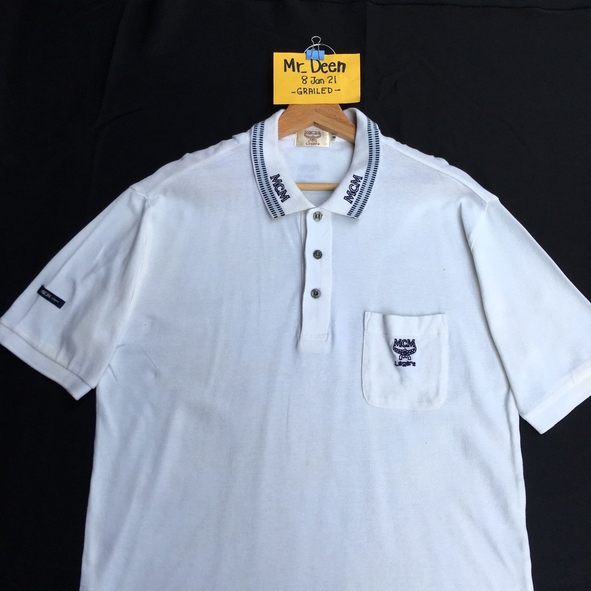 Vintage MCM Legere White Polo Shirt