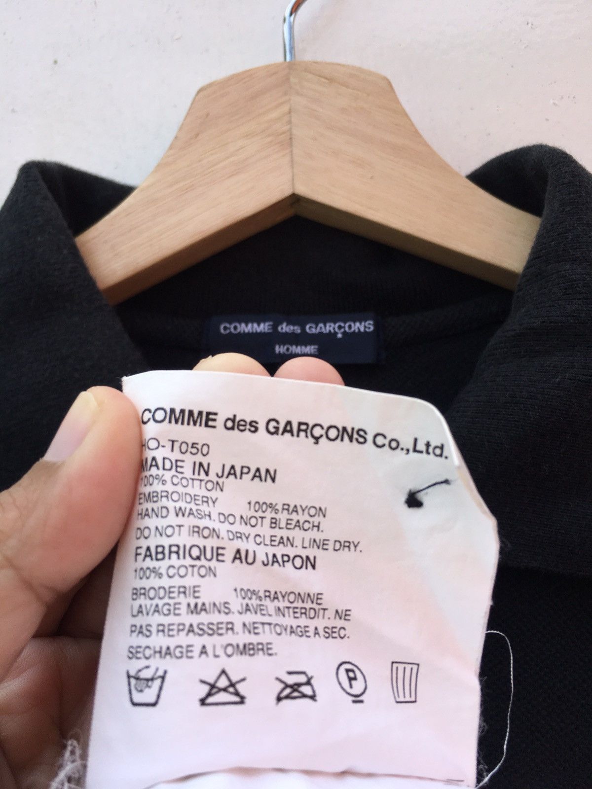Comme des Garcons Rare Vintage CDG Comme Des Garcons Homme Polo Shirt Size US M / EU 48-50 / 2 - 11 Thumbnail
