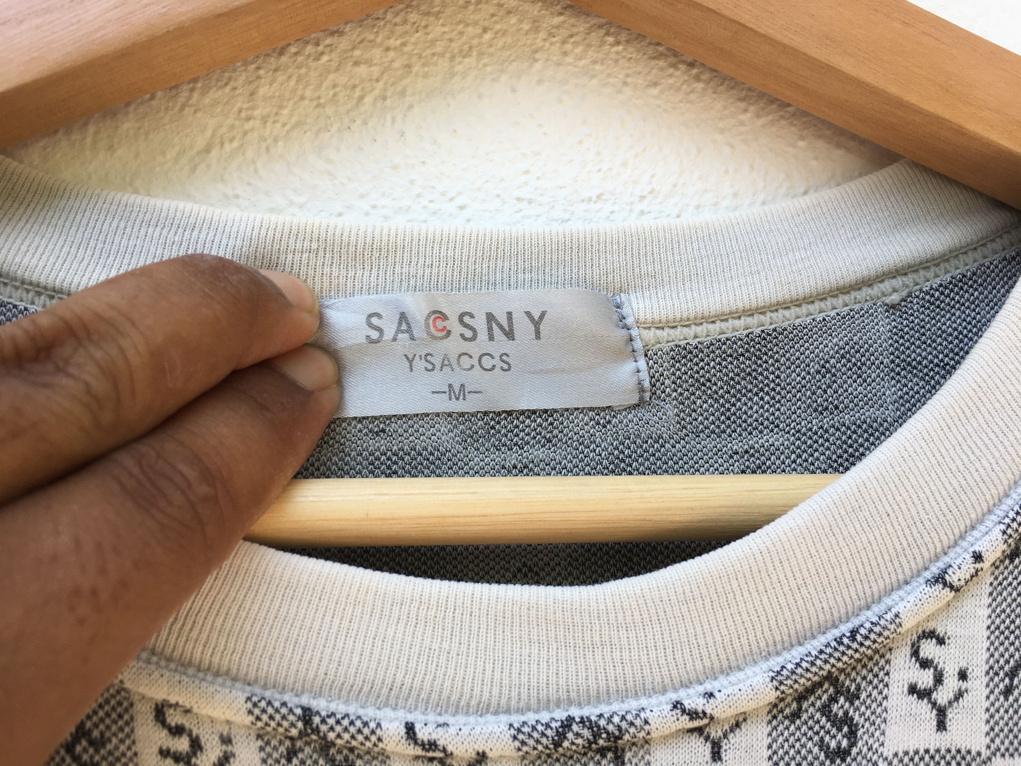 Yohji Yamamoto Y'saccs By Yohji Yamamoto Fullprint Spellout T-shirt Size US S / EU 44-46 / 1 - 14 Thumbnail