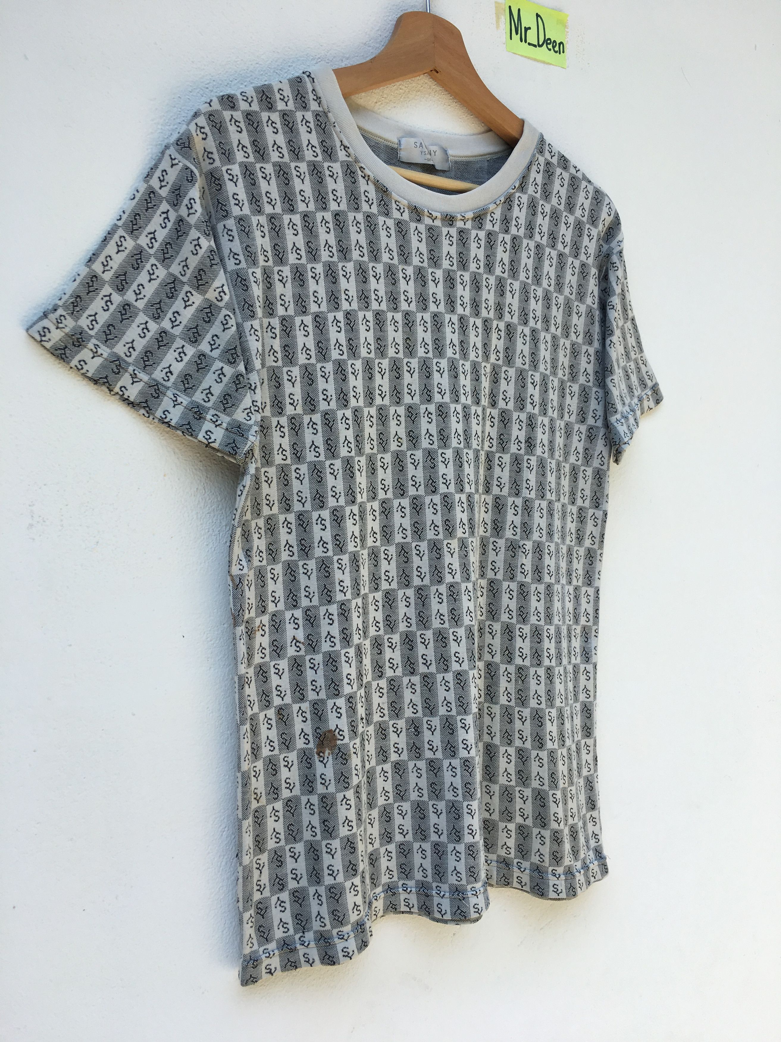 Yohji Yamamoto Y'saccs By Yohji Yamamoto Fullprint Spellout T-shirt Size US S / EU 44-46 / 1 - 2 Thumbnail