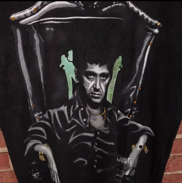 Vintage Vintage Scarface American Crime Drama Al Pacino Movie Size US XL / EU 56 / 4 - 3 Thumbnail