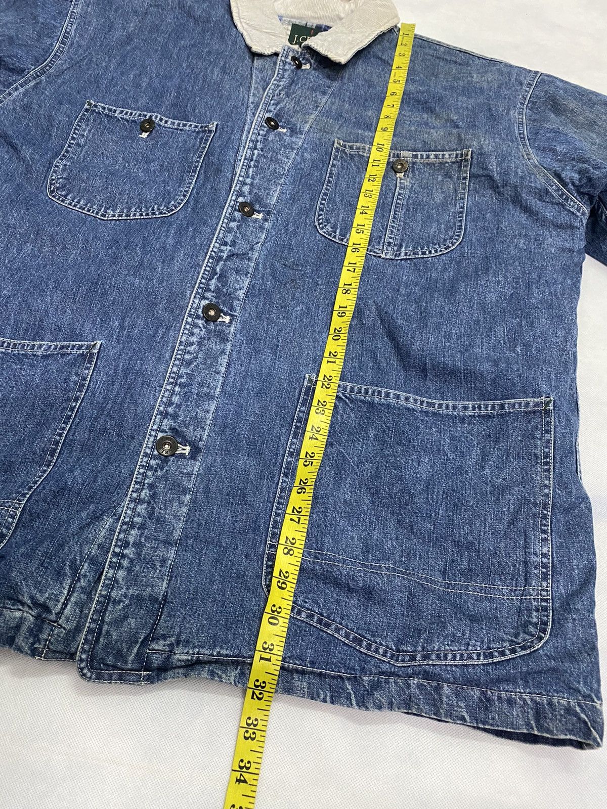 J.Crew × Vintage Vintage J.Crew Denim Jacket Worker Size US L / EU 52-54 / 3 - 13 Thumbnail