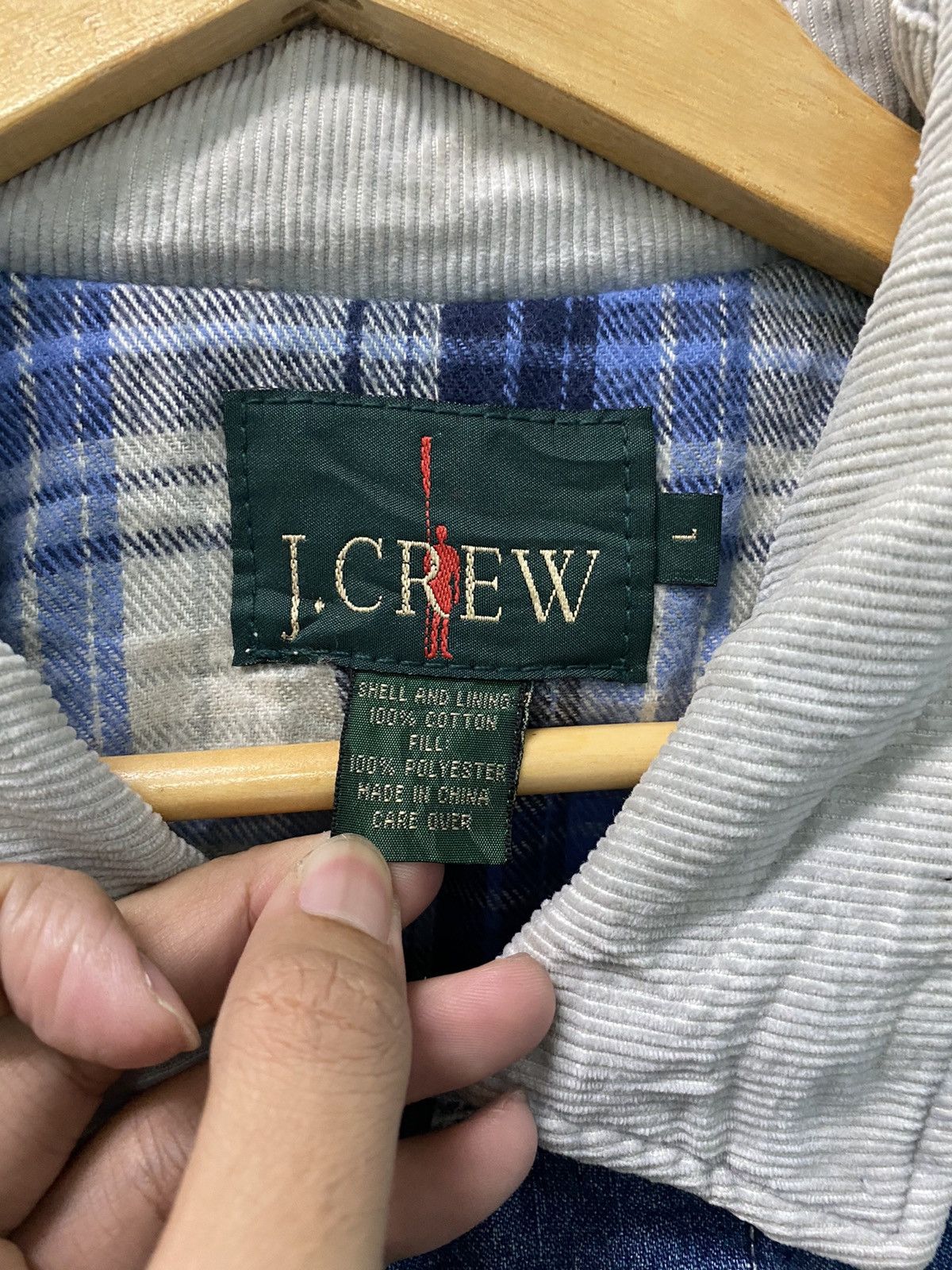 J.Crew × Vintage Vintage J.Crew Denim Jacket Worker Size US L / EU 52-54 / 3 - 6 Thumbnail