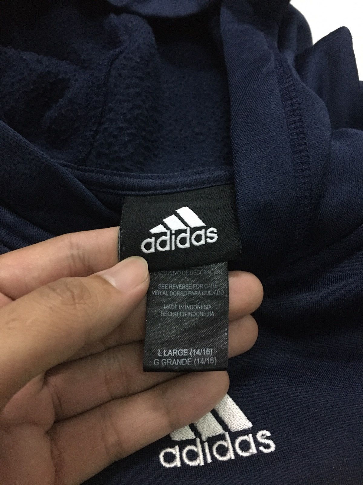 Adidas ADIDAS CENTRE LOGO X MICHIGAN COLLEGE SPELL OUT HOODIE Size US S / EU 44-46 / 1 - 7 Thumbnail
