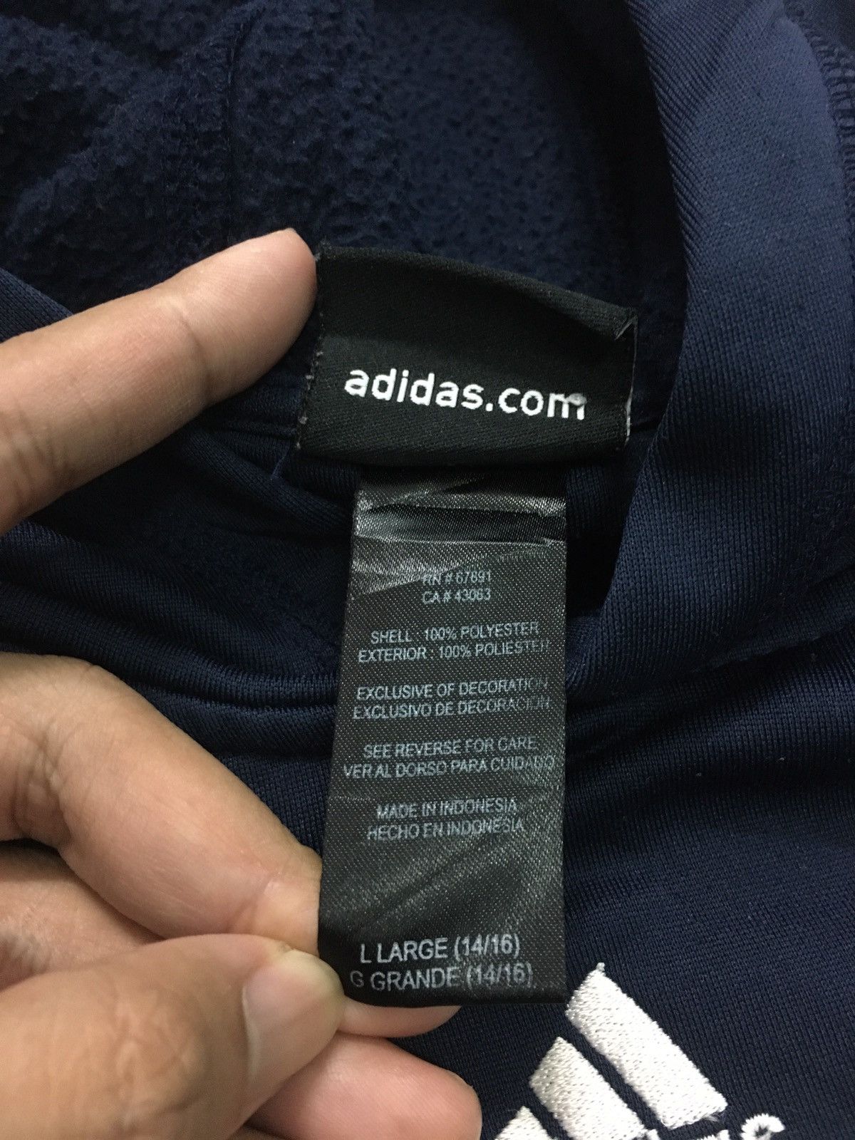 Adidas ADIDAS CENTRE LOGO X MICHIGAN COLLEGE SPELL OUT HOODIE Size US S / EU 44-46 / 1 - 8 Thumbnail