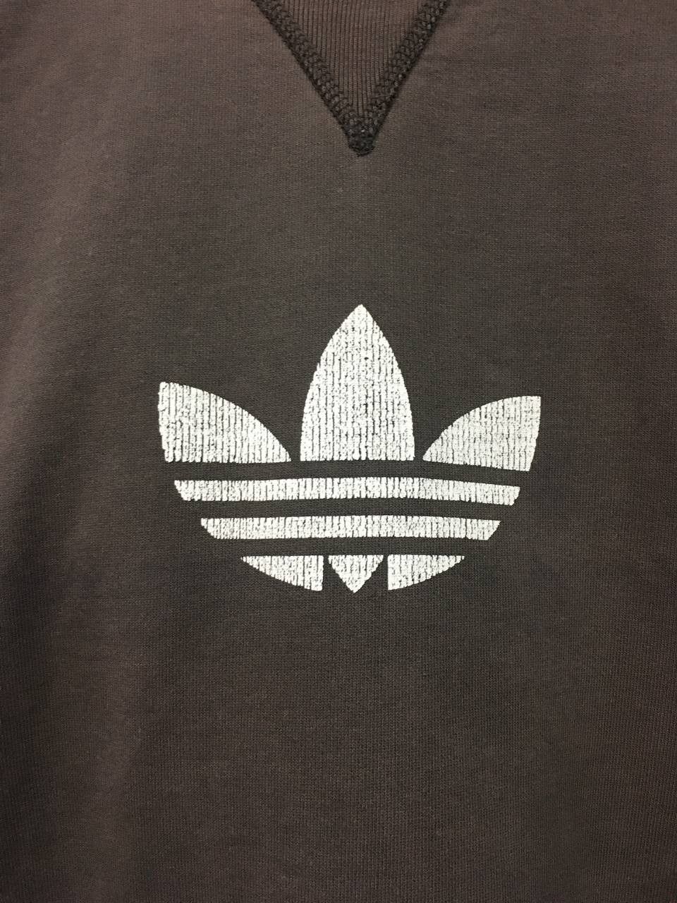 Adidas × Vintage Vintage Y2k Adidas Centre Big Logo Crewneck Sweatshirt Size US L / EU 52-54 / 3 - 2 Thumbnail