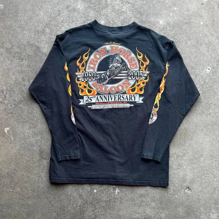 Vintage Vintage Iron Horse Saloon 25th Anniversary Motorcycle Shirt