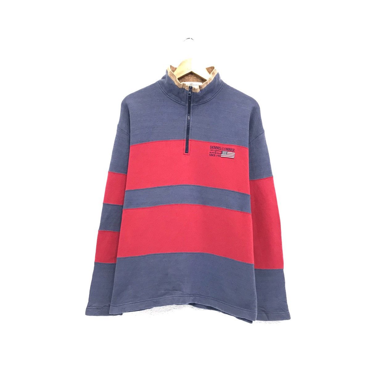 American Apparel × Sports Specialties × Vintage Dennis Conner Sweatshirt Stripes Design American Yachtsman Size US M / EU 48-50 / 2 - 2 Thumbnail