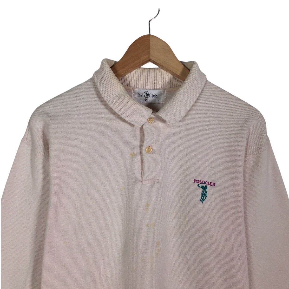 Polo Ralph Lauren × Vintage Vintage Polo Club Sweatshirt Polos Half Button Size US M / EU 48-50 / 2 - 2 Thumbnail