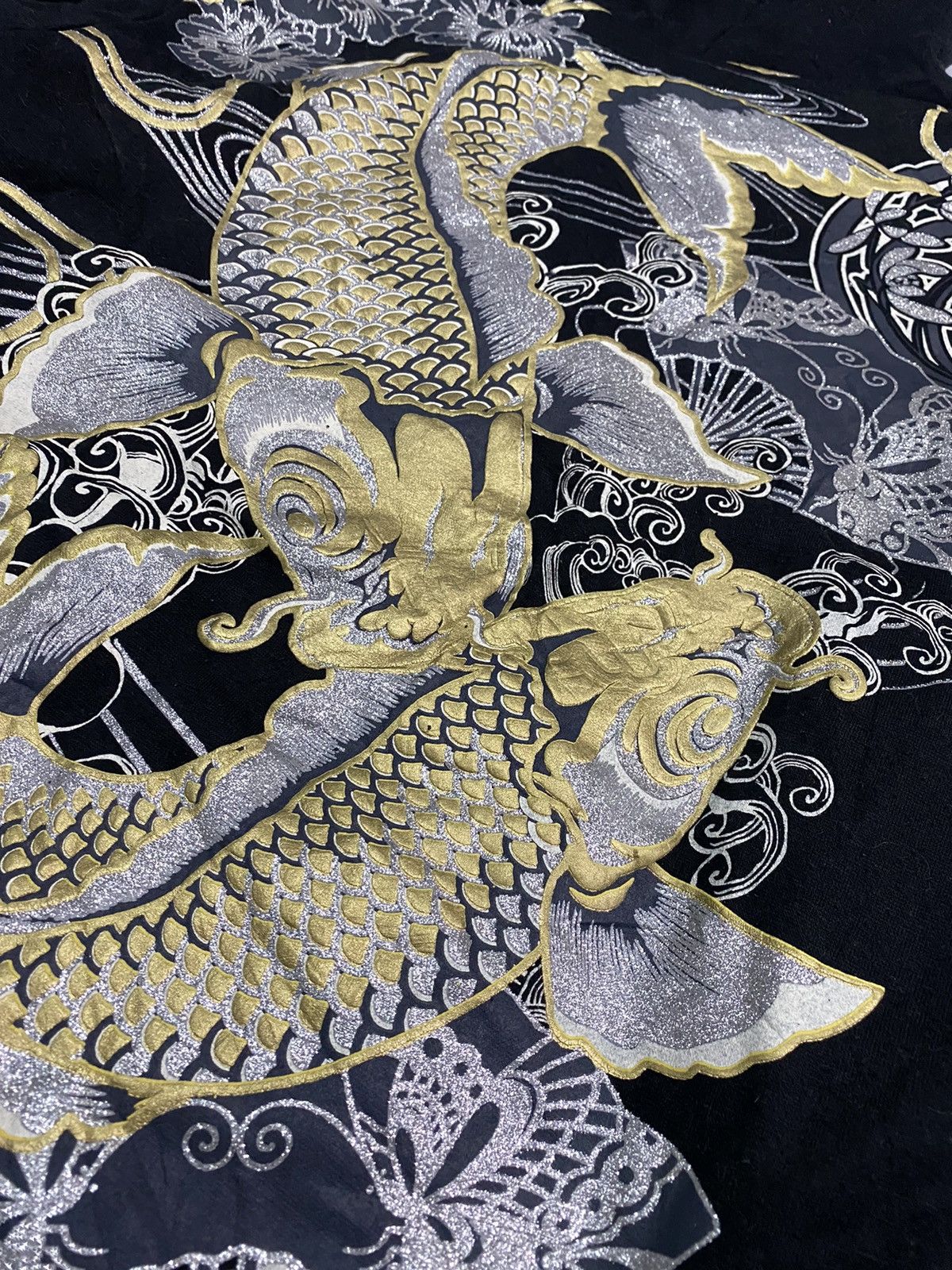 Rare Design🔥 Fish koi Japanese Brand Hoodie Sukajan