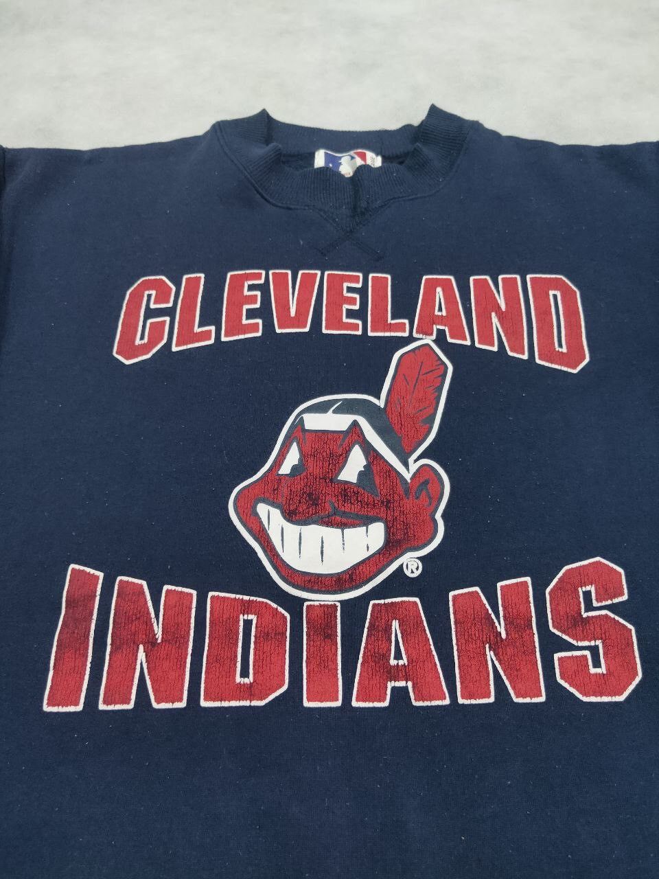 MLB × Vintage VINTAGE MLB CLEVELAND INDIANS SWEATSHIRT Size US M / EU 48-50 / 2 - 2 Thumbnail