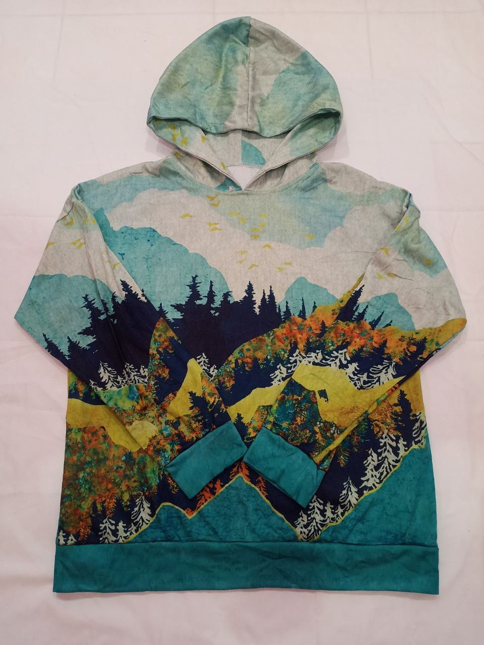 Vintage Vintage Hoodie Printed Full Print Size US M / EU 48-50 / 2 - 1 Thumbnail