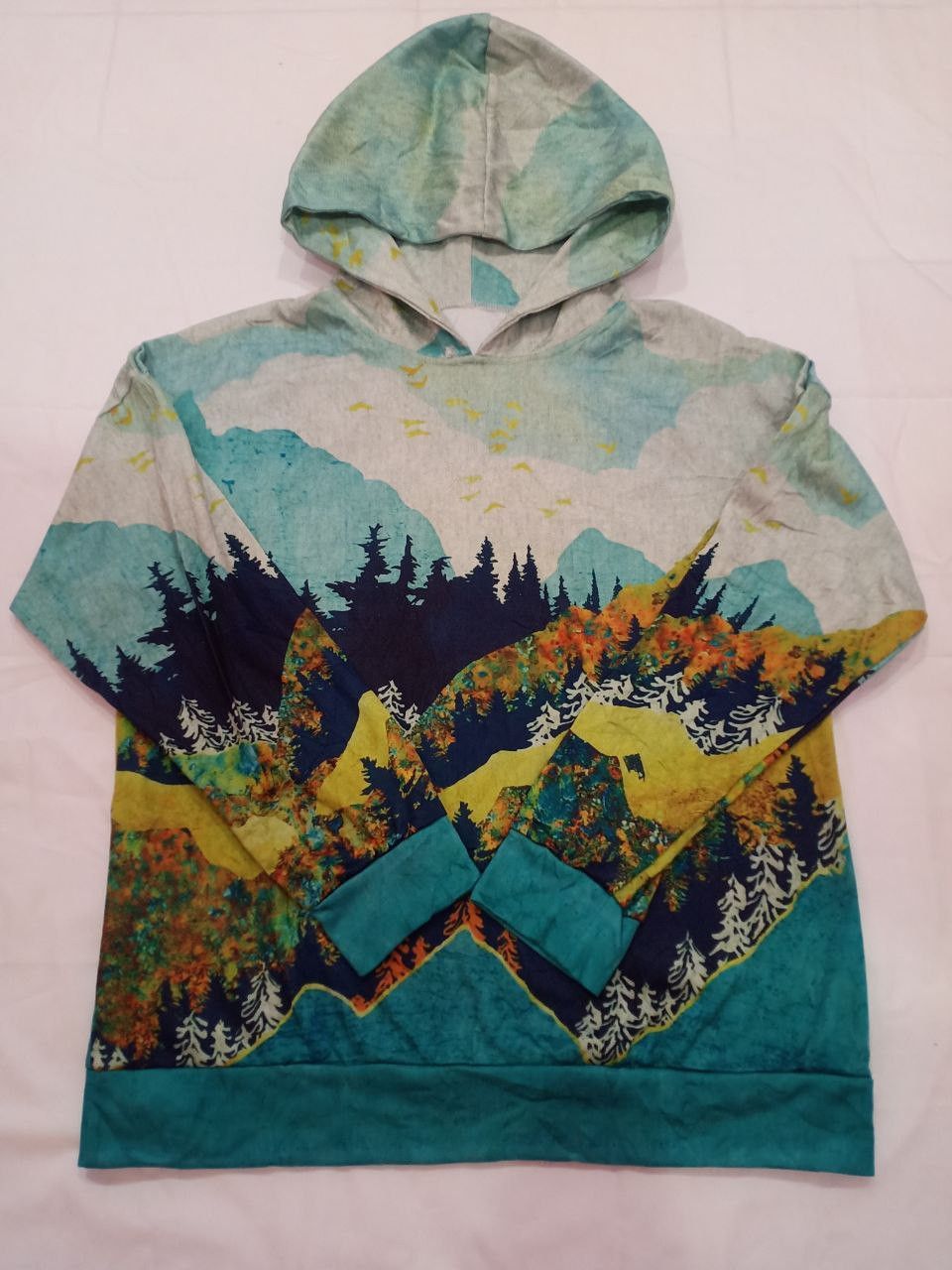 Vintage Vintage Hoodie Printed Full Print Size US M / EU 48-50 / 2 - 2 Thumbnail