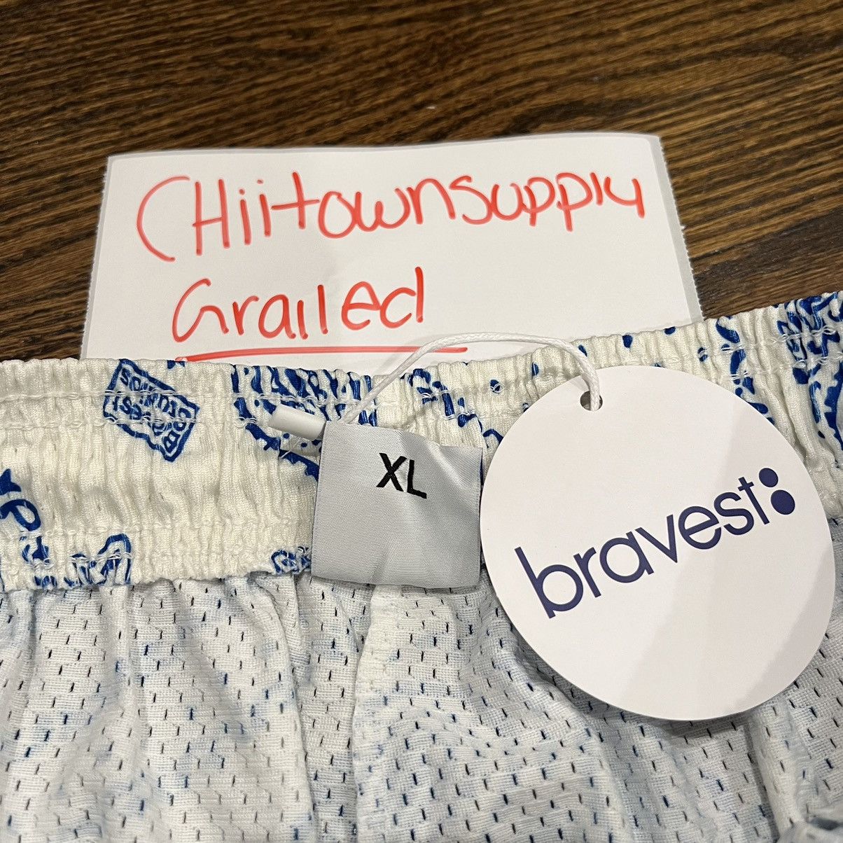 Bravest Studios Bravest Studio Cream/Blue Paisley Size XL Size US 36 / EU 52 - 4 Thumbnail