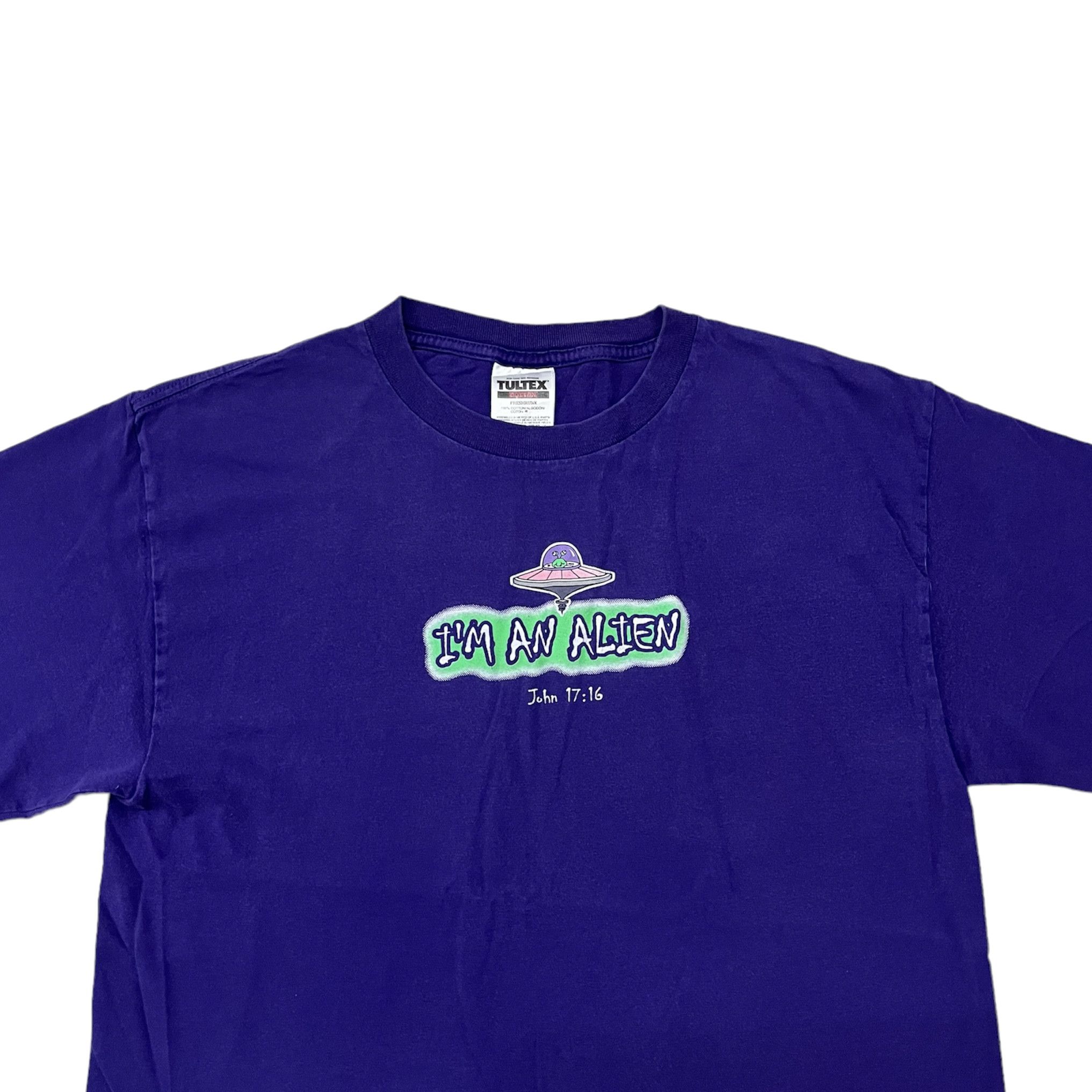 Vintage Vintage 90s Alien “I am alien” Tee Size US L / EU 52-54 / 3 - 8 Thumbnail