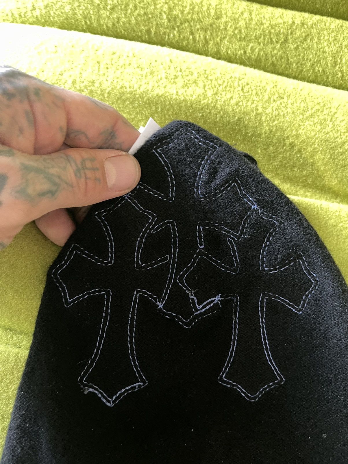 Chrome Hearts Chrome Hearts TRIPLE CROSS PATCH CASHMERE MASK HAT NEW 4G Size ONE SIZE - 7 Thumbnail