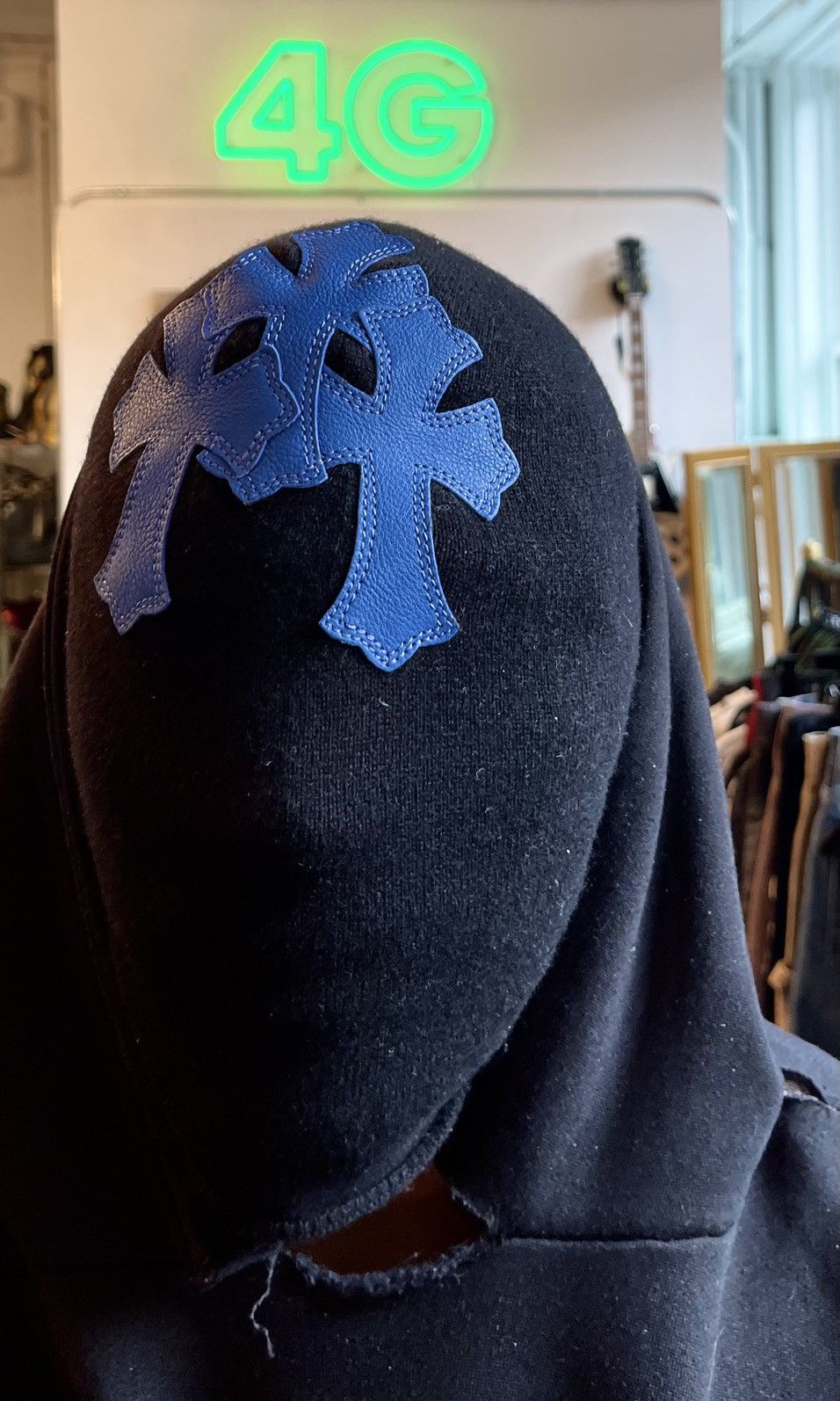 Chrome Hearts Chrome Hearts TRIPLE CROSS PATCH CASHMERE MASK HAT NEW 4G Size ONE SIZE - 3 Thumbnail