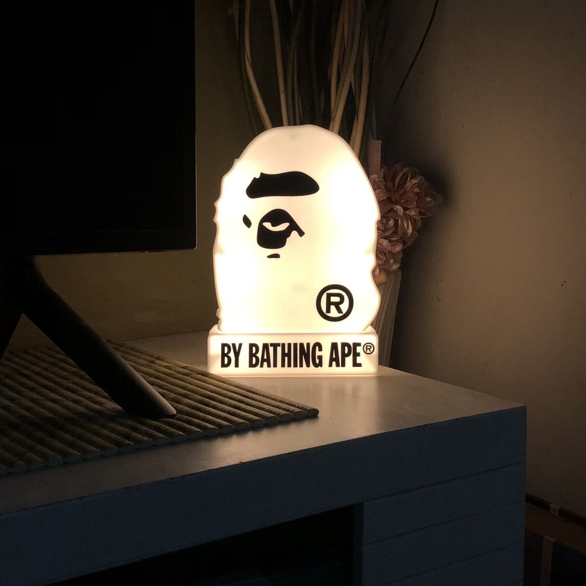 image of Og Bape Bathing Ape Ss23 Collector Magazine Table Lamp in White, Men's