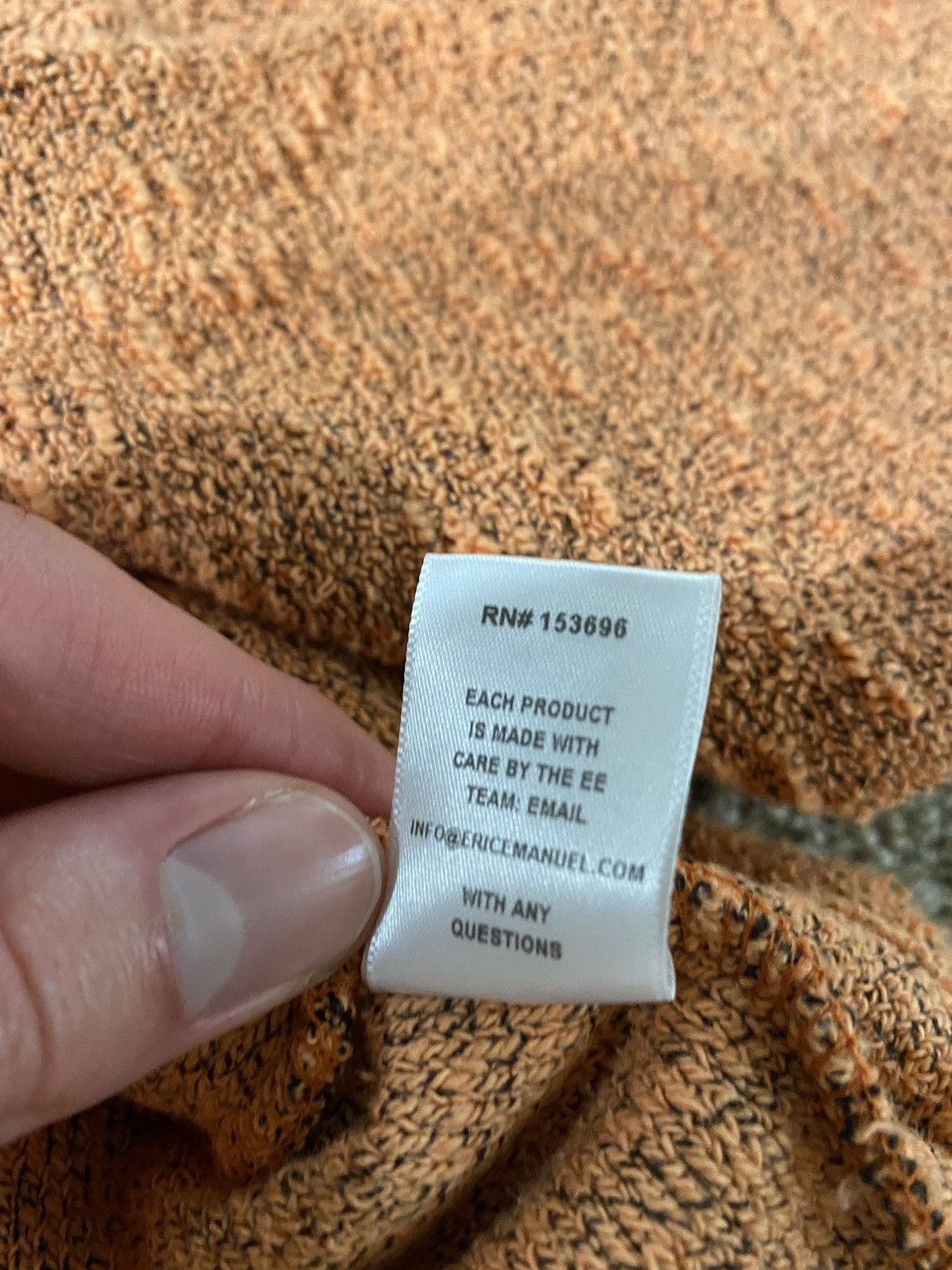 Eric Emanuel Eric Emanuel Orange Quarter Zip-Up Size US M / EU 48-50 / 2 - 5 Thumbnail
