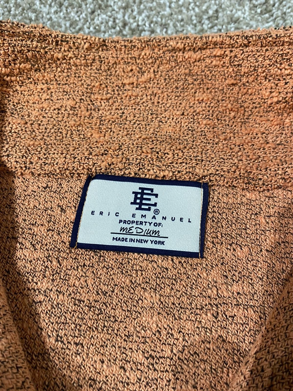 Eric Emanuel Eric Emanuel Orange Quarter Zip-Up Size US M / EU 48-50 / 2 - 3 Thumbnail