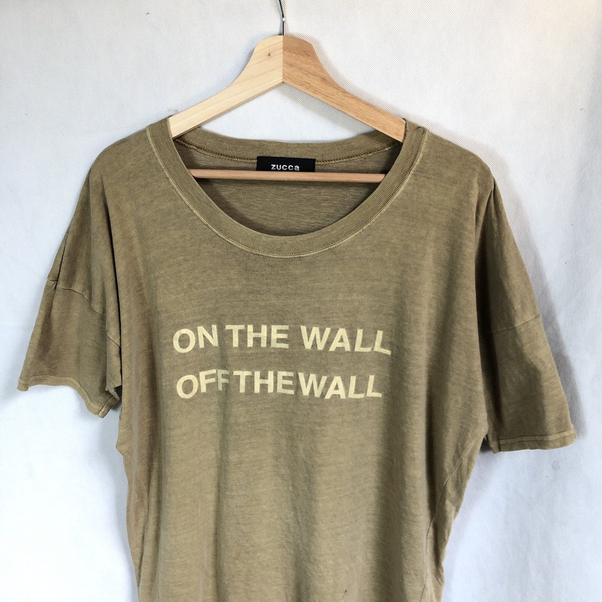 Issey Miyake × Zucca Rare!! Zucca Script Fades Tshirt Size US M / EU 48-50 / 2 - 3 Thumbnail