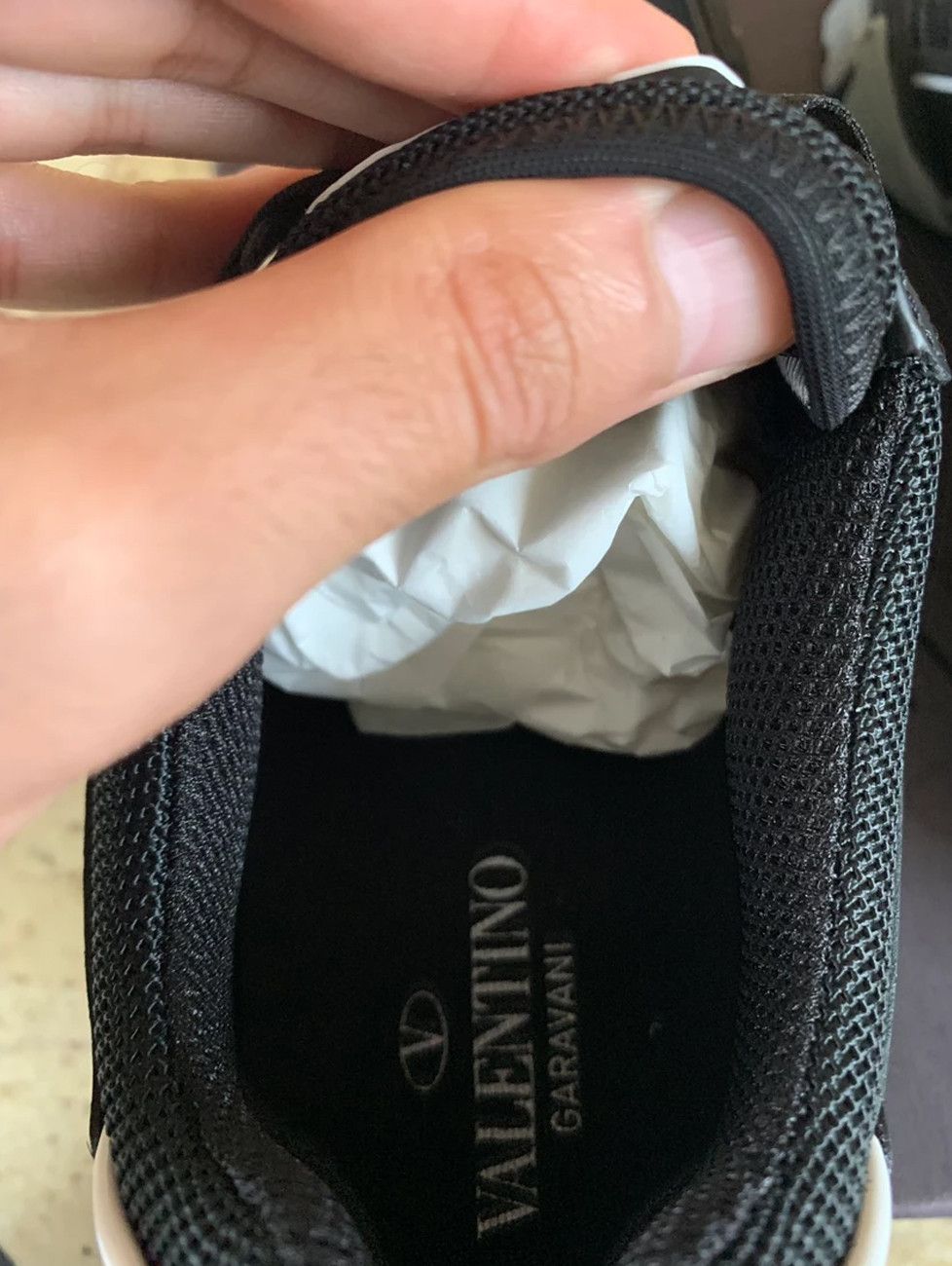 Valentino Leather Logo Trainer in Black Size US 7 / EU 40 - 11 Thumbnail