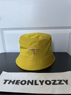 Prada Re-Nylon Shell Bucket Hat Medium at 1stDibs