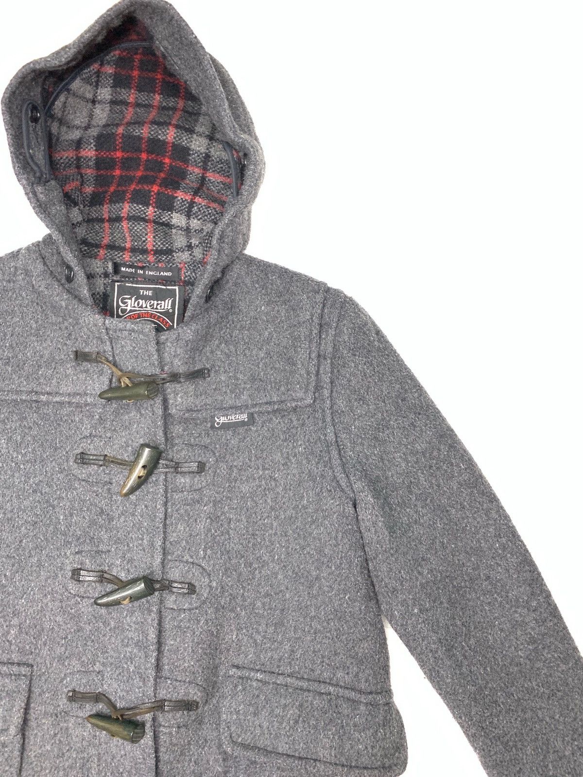 Designer × Gloverall Vintage Made In England Gloverall Duffle Coat Hoodie Jacket Size US S / EU 44-46 / 1 - 3 Thumbnail
