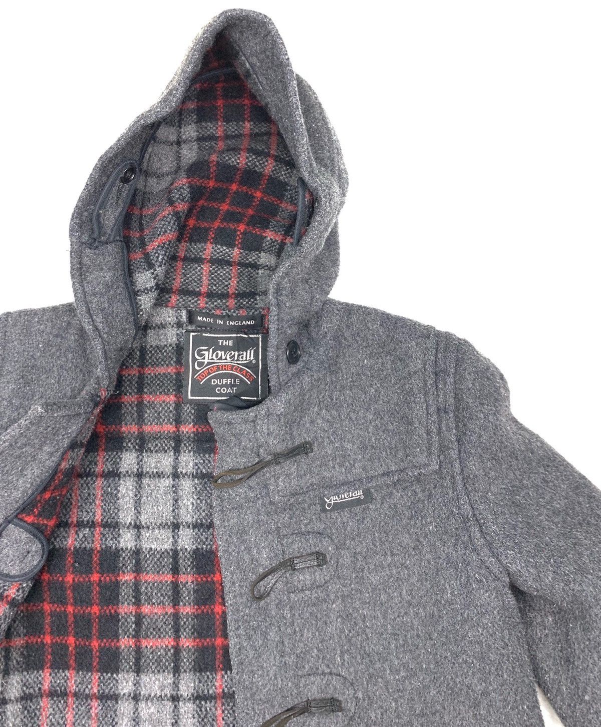 Designer × Gloverall Vintage Made In England Gloverall Duffle Coat Hoodie Jacket Size US S / EU 44-46 / 1 - 5 Thumbnail