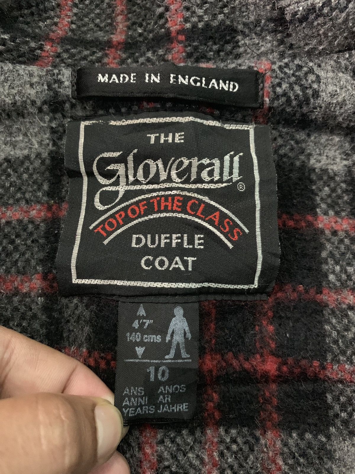 Designer × Gloverall Vintage Made In England Gloverall Duffle Coat Hoodie Jacket Size US S / EU 44-46 / 1 - 7 Thumbnail