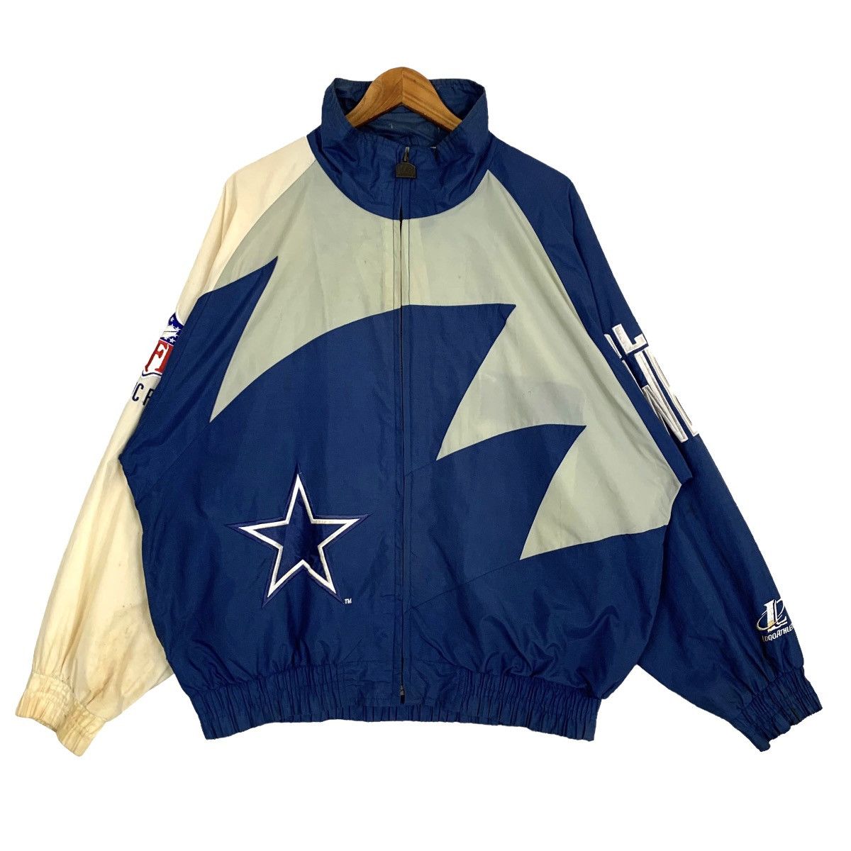 NFL Vtg NFL Authentic Pro Line Dallas Cowboys Windbreaker Jacket Size US XL / EU 56 / 4 - 2 Thumbnail