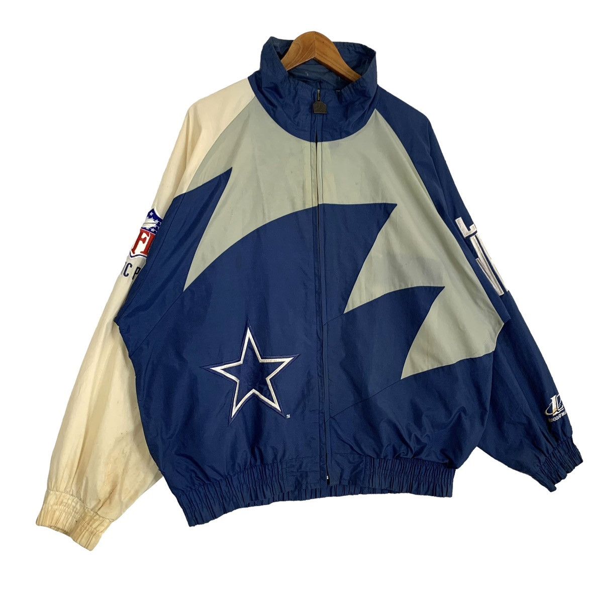 NFL Vtg NFL Authentic Pro Line Dallas Cowboys Windbreaker Jacket Size US XL / EU 56 / 4 - 4 Thumbnail