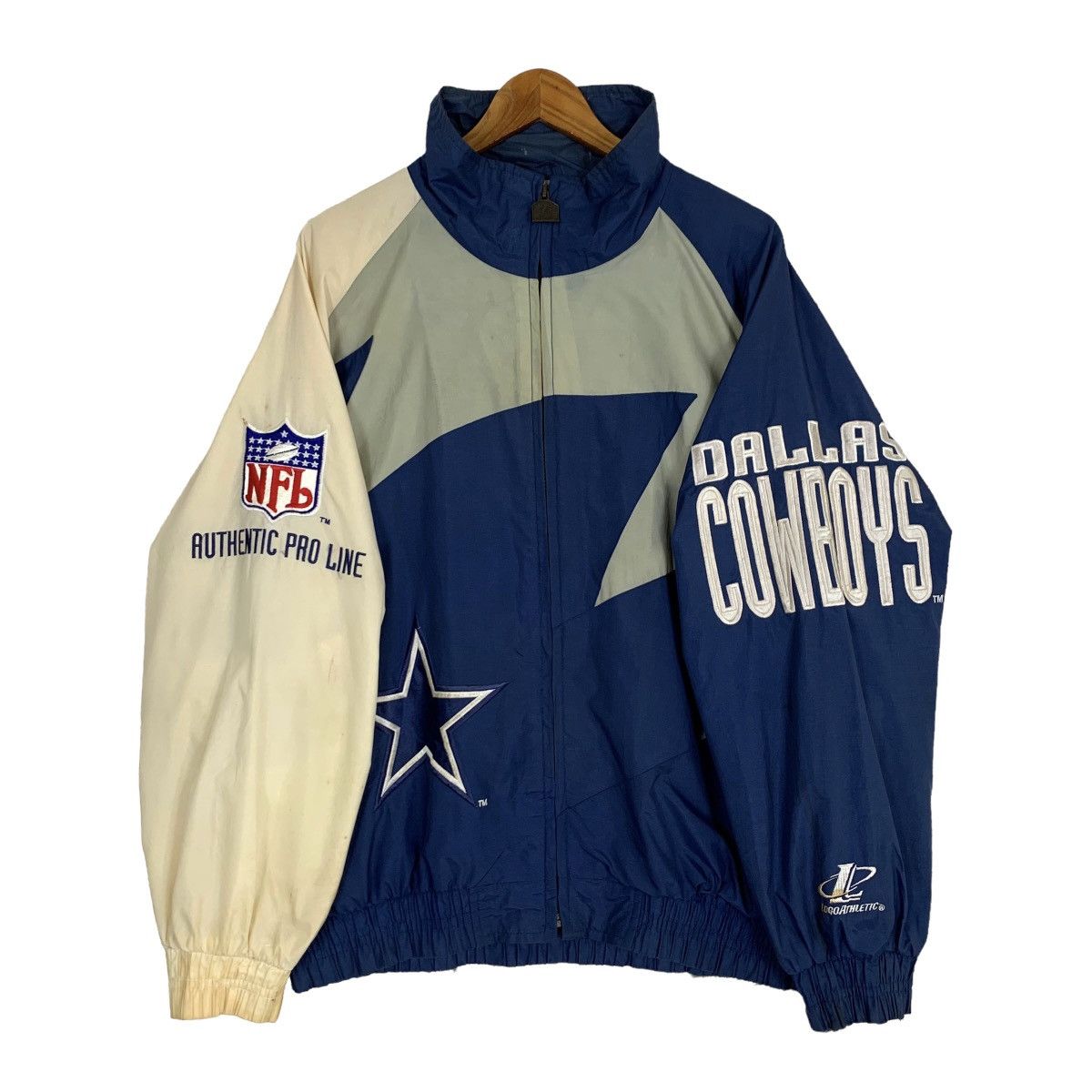NFL Vtg NFL Authentic Pro Line Dallas Cowboys Windbreaker Jacket Size US XL / EU 56 / 4 - 1 Thumbnail