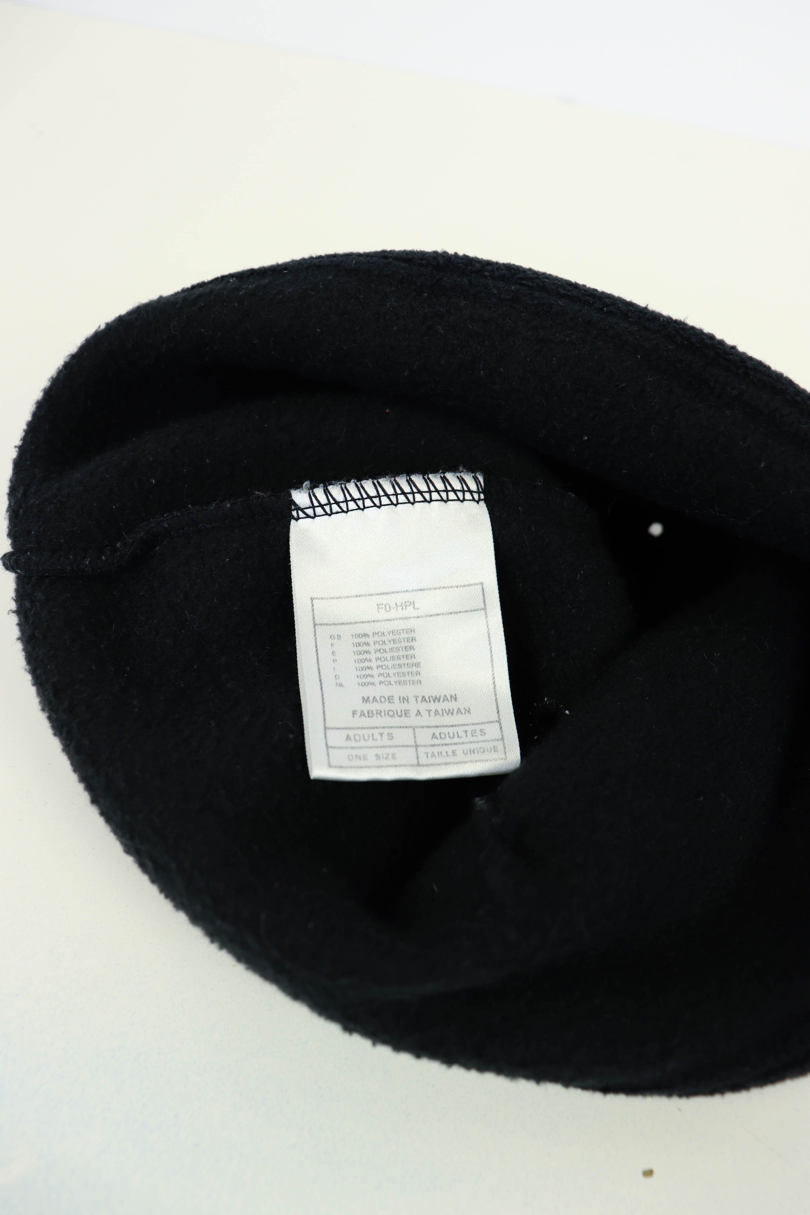 Nike Nike Vintage 90s Small Swoosh Sailor Style Black Fleece Hat Size ONE SIZE - 10 Thumbnail