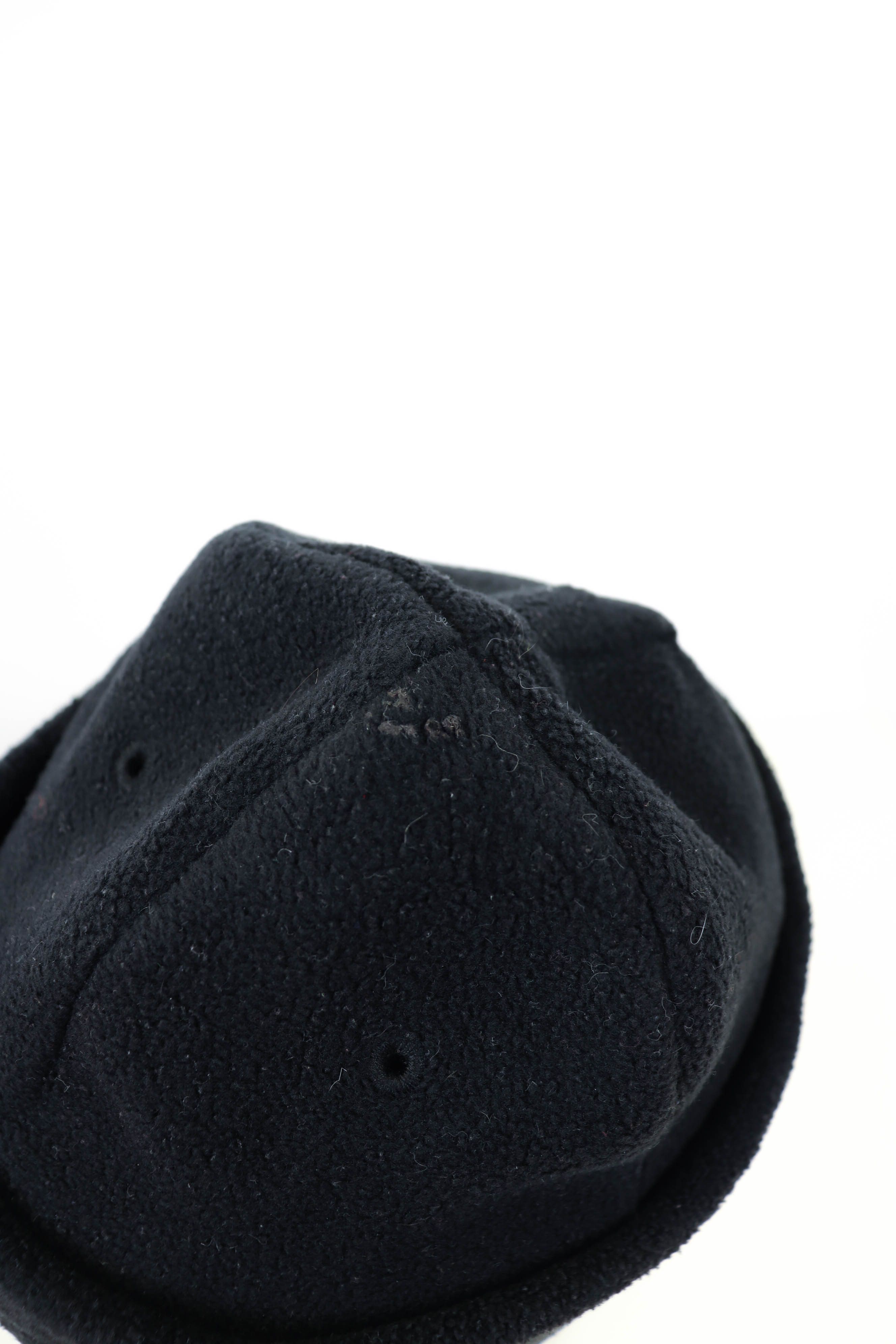 Nike Nike Vintage 90s Small Swoosh Sailor Style Black Fleece Hat Size ONE SIZE - 9 Thumbnail