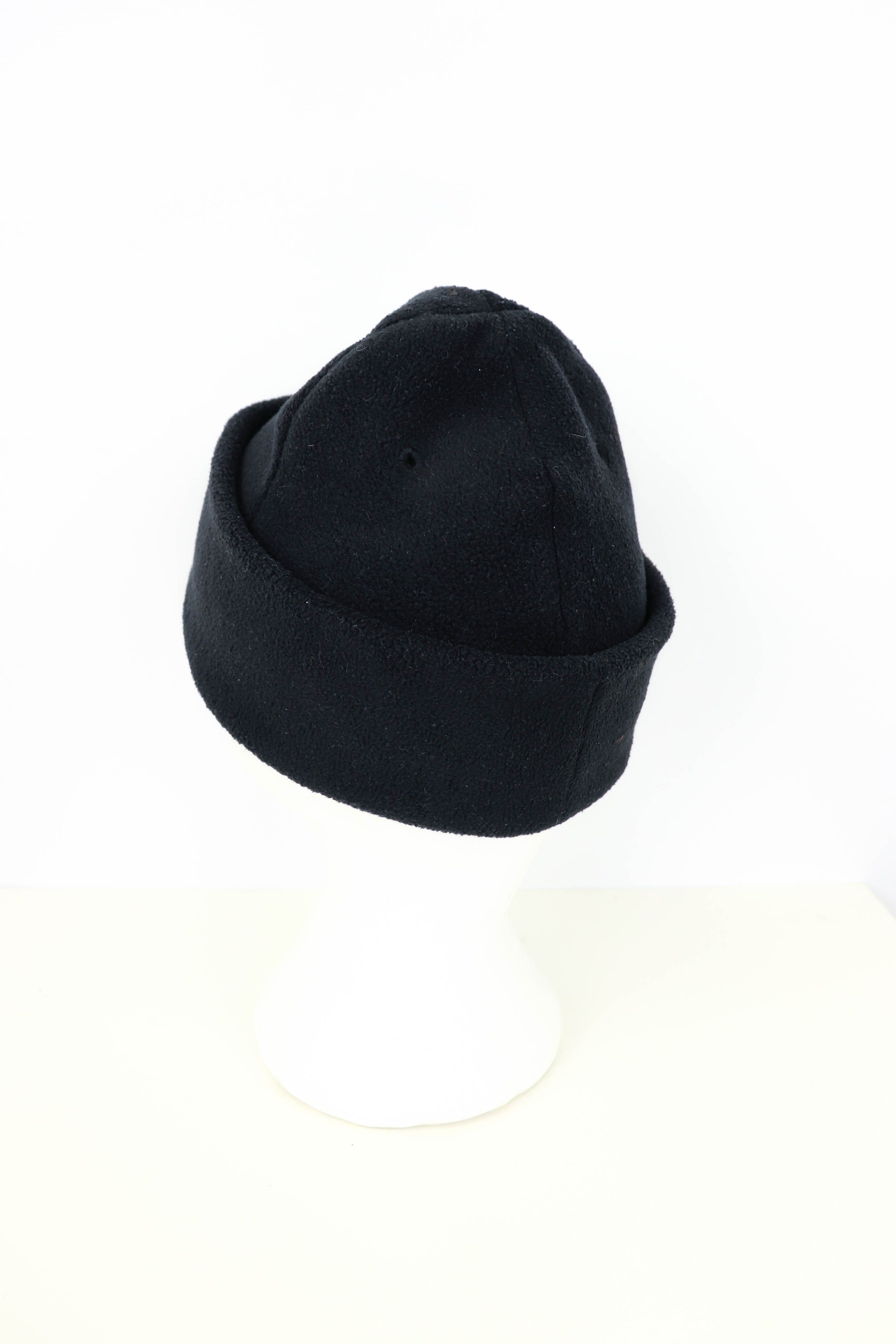 Nike Nike Vintage 90s Small Swoosh Sailor Style Black Fleece Hat Size ONE SIZE - 6 Thumbnail