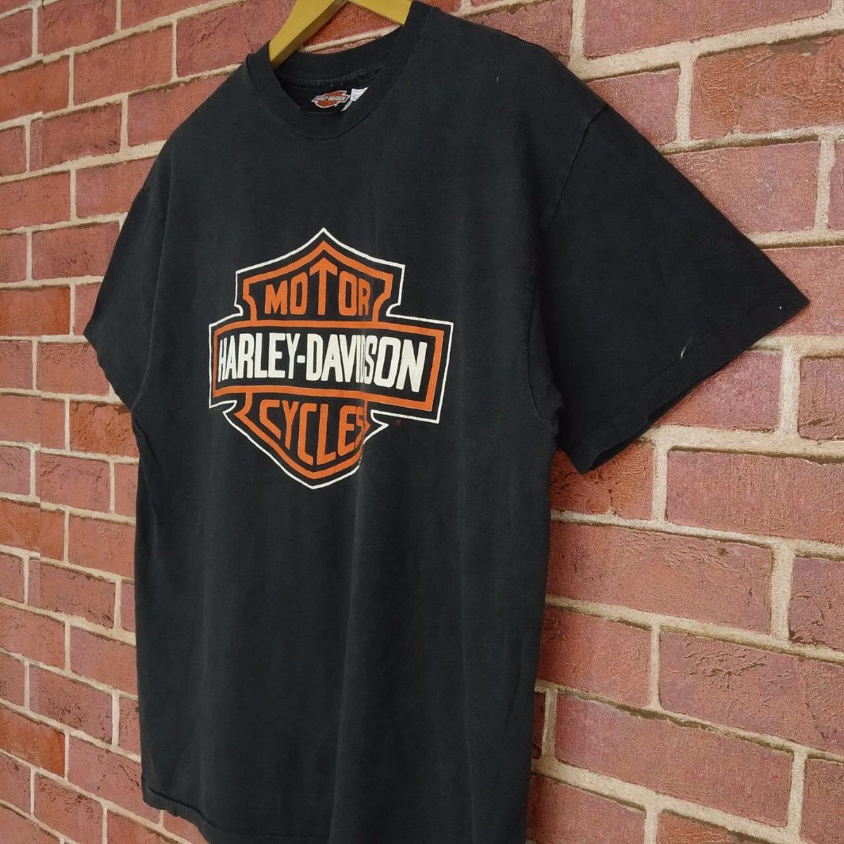 Harley Davidson × Vintage Vintage Harley Davidson Motorcycle Backprint Eagles Shirt Size US M / EU 48-50 / 2 - 3 Thumbnail