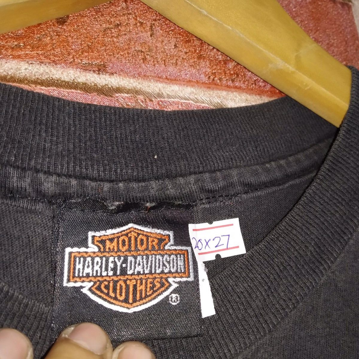 Harley Davidson × Vintage Vintage Harley Davidson Motorcycle Backprint Eagles Shirt Size US M / EU 48-50 / 2 - 5 Thumbnail