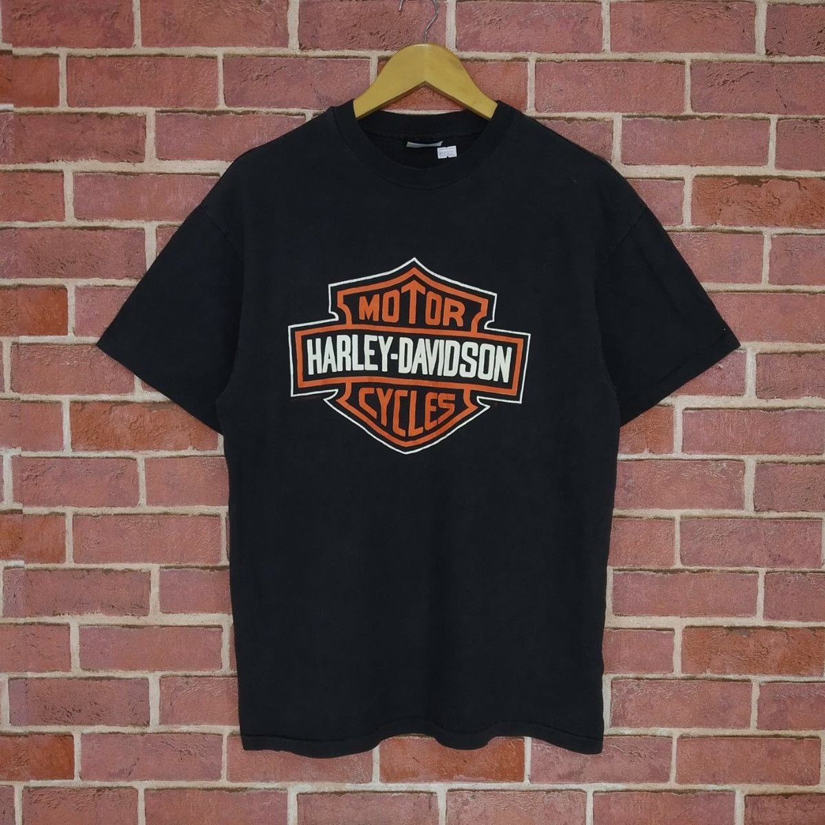 Harley Davidson × Vintage Vintage Harley Davidson Motorcycle Backprint Eagles Shirt Size US M / EU 48-50 / 2 - 2 Thumbnail