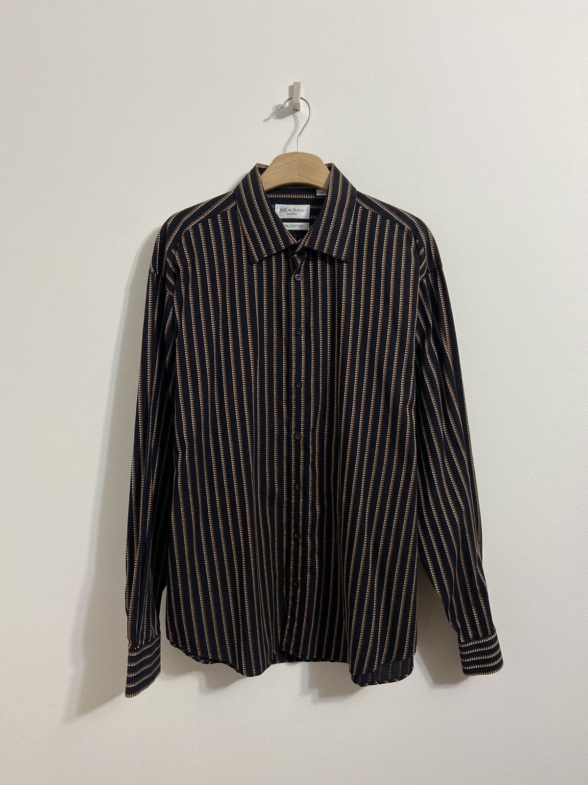 Yves Saint Laurent Yves Saint Laurent Button Up Shirt Size US XL / EU 56 / 4 - 1 Thumbnail