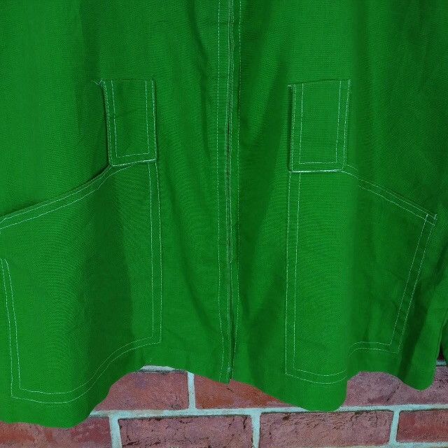 Japanese Brand × Vintage Vintage Green Workwear Double Pocket Style Selvedge Jacket Size US M / EU 48-50 / 2 - 6 Thumbnail