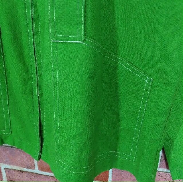 Japanese Brand × Vintage Vintage Green Workwear Double Pocket Style Selvedge Jacket Size US M / EU 48-50 / 2 - 7 Thumbnail