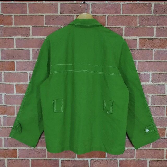 Japanese Brand × Vintage Vintage Green Workwear Double Pocket Style Selvedge Jacket Size US M / EU 48-50 / 2 - 2 Thumbnail