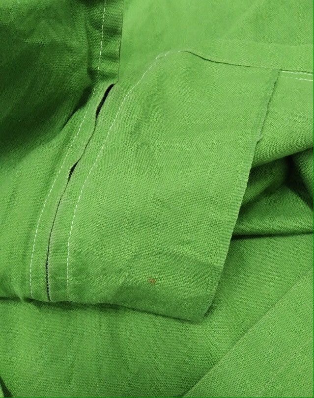Japanese Brand × Vintage Vintage Green Workwear Double Pocket Style Selvedge Jacket Size US M / EU 48-50 / 2 - 9 Thumbnail